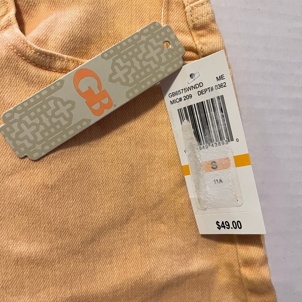 GB cute light orange denim skirt Small NWT - Picture 4 of 6